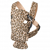 BabyBjorn рюкзак для переноски новорожденных Mini Cotton леопард/бежевый