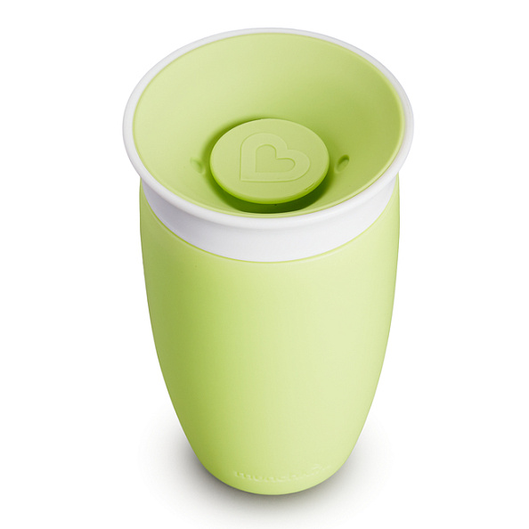 Munchkin поильник непроливайка MIRACLE® 360° 296 мл. с 12 мес., зеленый - фото  1