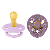 BIBS набор пустышек латексных Liberty Colour 2 штуки, Chamomile Lawn/Violet Sky