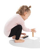 NORVEG футболка 100% шерсть с длинным рукавом Soft Kids цвет розовый