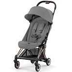 Cybex Коляска Coya Rosegold Mirage Grey с дождевиком и бампером