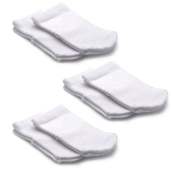 OLANT носки детские 3 пары АЖУР белые - фото  1