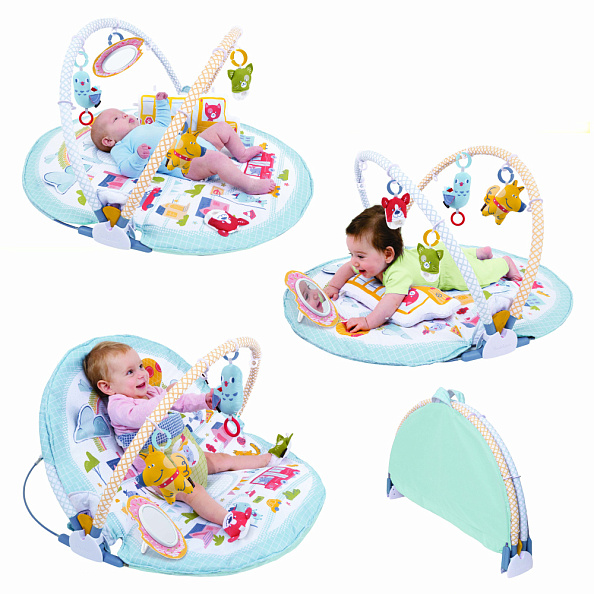 Yookidoo коврик игровой интерактивный Город, круглый с дугами - фото  4
