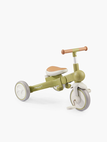 Happy Baby велосипед складной трёхколёсный Mercury Pro, olive - фото  20