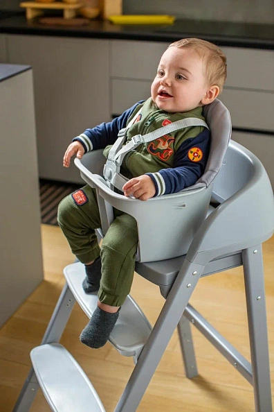 Chicco стульчик для кормления Crescendo up Steel Cloud - фото  6
