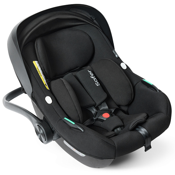 Happy Baby автокресло 0+ SAFER black (40-87 см, 0-12 мес) - фото  5