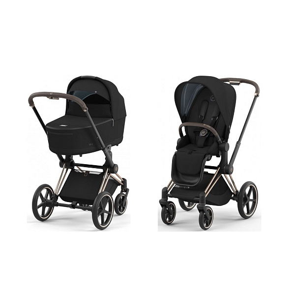 Cybex Priam IV Коляска 2 в 1 Rosegold /  Sepia Black - фото  1