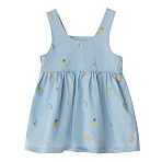Babybu сарафан FRUITY BRODERIE 100% Хлопок цвет голубой