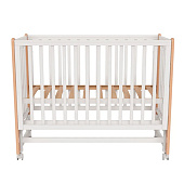 OLANT BABY кровать детская с маятником Bliss белый/бук