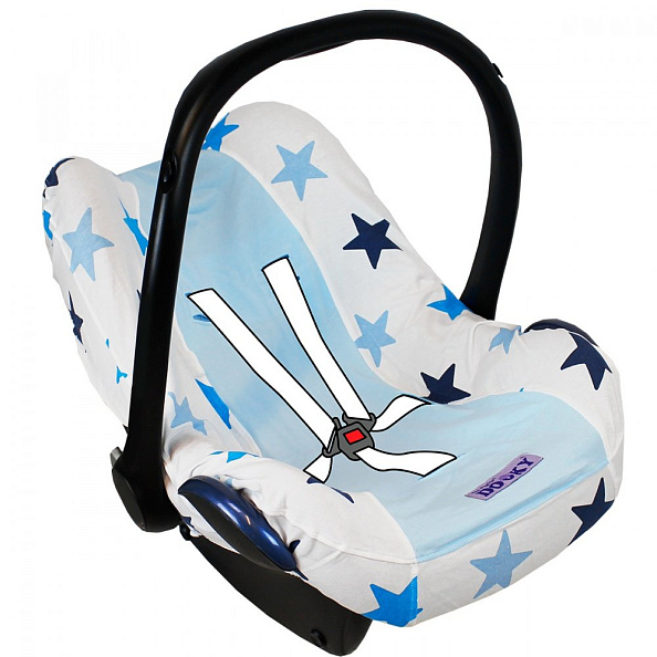 Xplorys Чехол в автокресло DOOKY Seat cover 0+ Blue Stars - фото  3