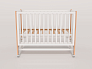 OLANT BABY кровать детская с маятником Bliss белый/бук - фото 6