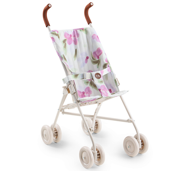 Happy Baby коляска прогулочная для кукол Твиглет (twiglet) сиреневые цветы / lilac flowers - фото  1
