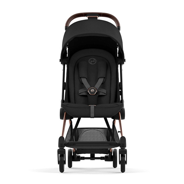 Cybex Коляска Coya Rosegold Sepia Black с дождевиком и бампером - фото  4