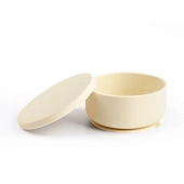 Edda миска на присоске с крышкой силикон Пломбир