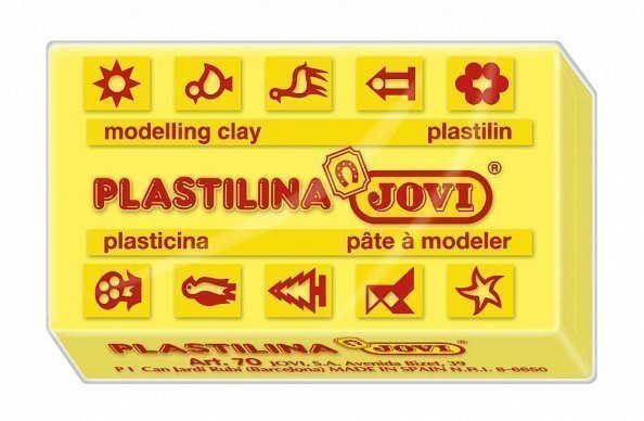 Jovi Пластилин желтый 30 шт по 50 гр в коробке