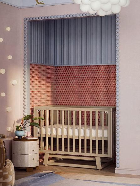 OLANT кровать с маятником Скаген ЕССО кашемир - фото  5