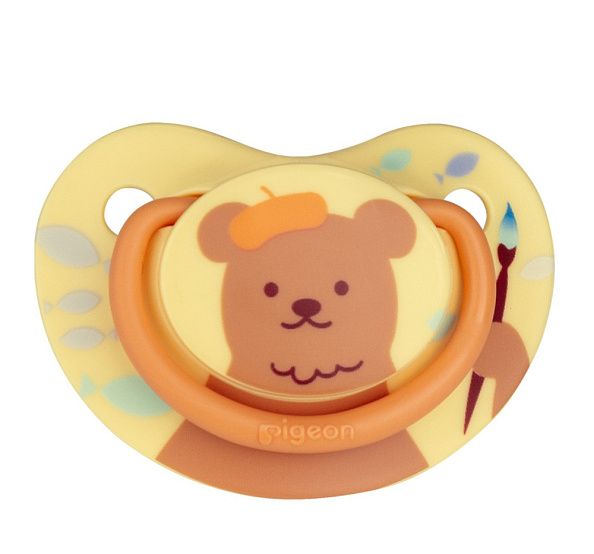 Pigeon FunFriends пустышка &quot;Мишка&quot; 3+ мес. - фото  1