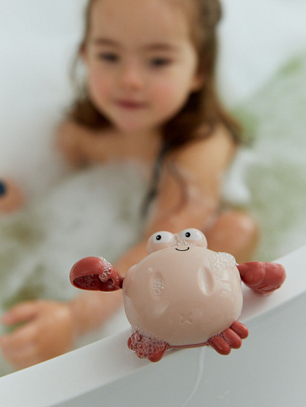 Happy Baby игрушка для ванной заводная Swimming Crab beige