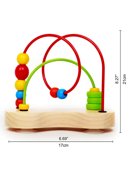 Hape лабиринт деревянный, цветные шарики - фото  3