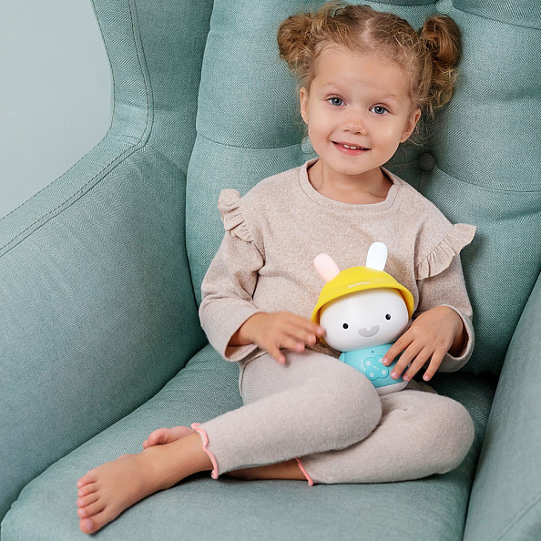 Alilo игрушка Зайка-Кроха G9 интерактивная музыкальная, голубой - фото  3