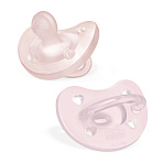 Chicco пустышка силиконовая 2-6 месяцев 2 штук Pink Physioforma Soft