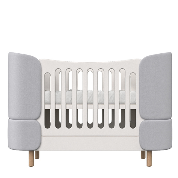 Ellipse кровать-трансформер Kidi Soft серый - фото  1