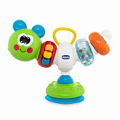 Chicco игрушка музыкальная на присоске на стульчик для кормления Гусеница