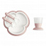 BabyBjorn комплект посуды (тарелка, чашка, ложка, вилка) нежно-розовый