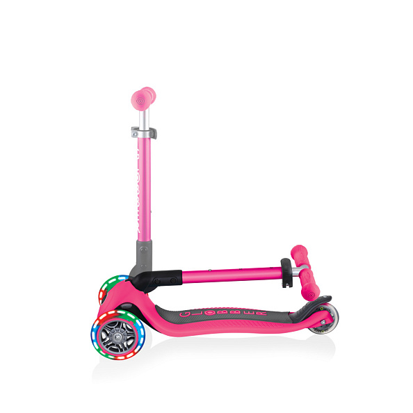 Globber Самокат JUNIOR FOLDABLE LIGHTS Розовый - фото  10