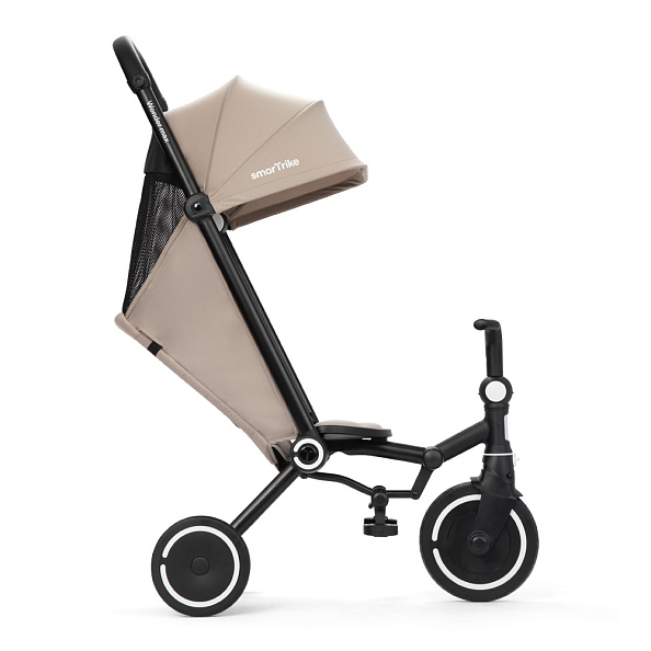 SMARTRIKE Трехколесный складной велосипед Wonder max, Stone Beige - фото  5