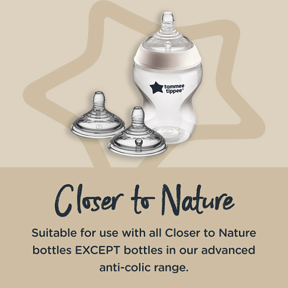 Tommee Tippee соска силиконовая для бутылочки Closer to nature, средний поток, 3+, 2 шт. - фото  8