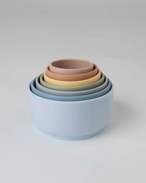 Edda игрушка - пирамидка стаканчики Морские обитатели - фото  3