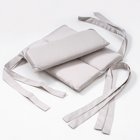 Perina защита для детской кроватки (фенс-бортик) "Sateen Collection" (жемчужно-серый) - фото  9