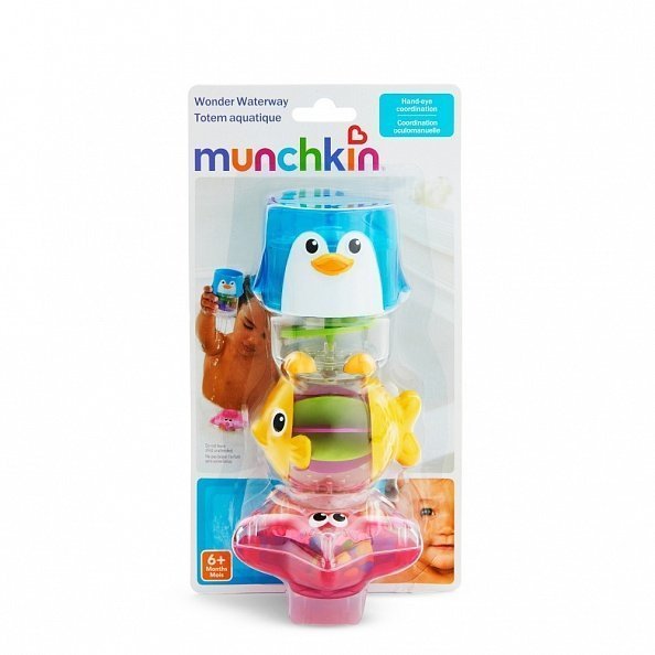 Munchkin игрушки для ванны Пирамидка Waterway™ 3 в 1 6+