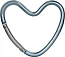 Xplorys Крепление для сумок Dooky Heart Hook - Blue Matt