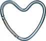 Xplorys Крепление для сумок Dooky Heart Hook - Blue Matt - фото 1