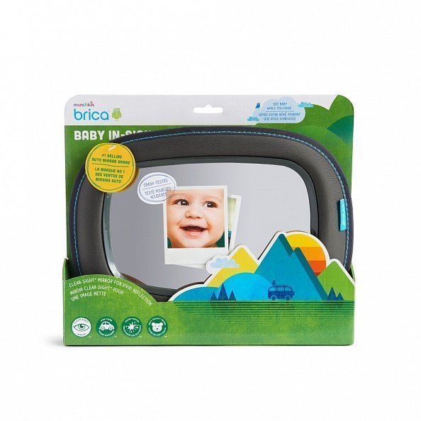 Brica munchkin зеркало контроля за ребёнком в автомобиле Baby In-Sight® Mirror - фото  8