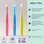MEGA TEN детская зубная щетка Step 1 цвет лайм 0-2 года