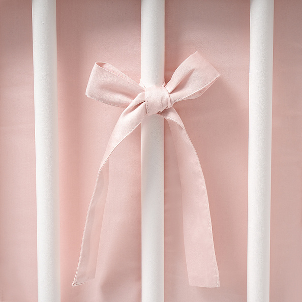 Perina защита для детской кроватки (фенс-бортик) "Sateen Collection" (розовый) - фото  5