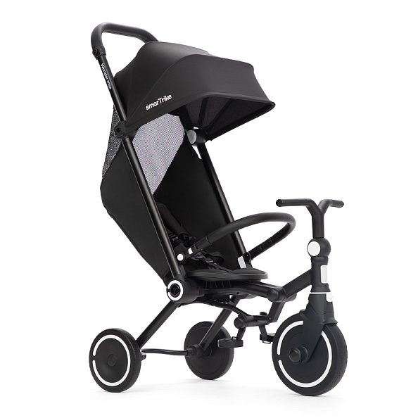 SMARTRIKE Трехколесный складной велосипед  Wonder max, Jet Black - фото  4