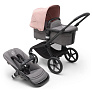 Bugaboo Fox5 коляска 2 в 1 Black/ Grey Melange / Morning Pink - фото 1