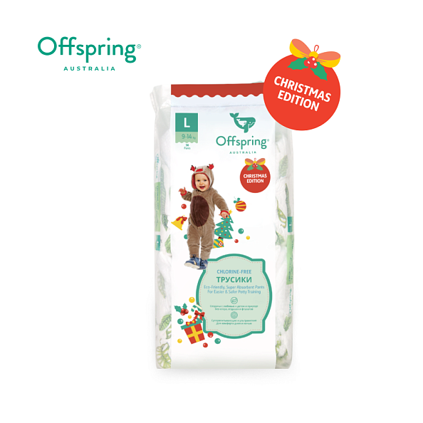 Offspring трусики-подгузники L 9-14 кг 36 штук Новый год - фото  4