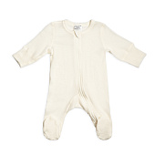 OLANT BABY комбинезон шерсть 100%, термобелье, на молнии, молочный