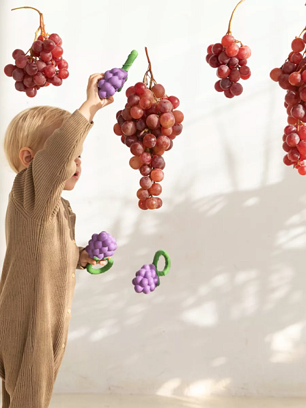 Oli&Carol игрушка-погремушка-прорезыватель Grape - фото  9