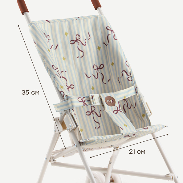 Happy Baby коляска прогулочная для кукол Твиглет (twiglet) бантик / bow - фото  11