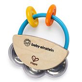Hape музыкальная игрушка 2 в 1: бубен и погремушка для малышей