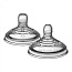 Tommee Tippee соска силиконовая для бутылочки Advanced Anti-Colic, переменный поток, 0+, 2 шт.