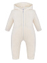 OLANT BABY комбинезон шерсть 100%, двуслойный, с капюшоном, молочный - фото 1