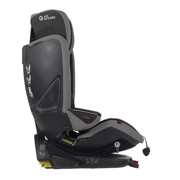 JANE Concord Автокресло Groowy+Nest (40-150 см, 0-12 лет) гр.0/1/2/3 Matt black- УЦЕНКА Витрина - фото  19