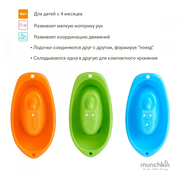 Munchkin игрушка для ванны лодочки 4+ - фото  3